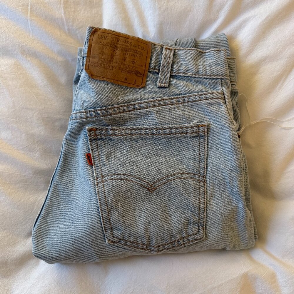 Vintage Orange Label Levi 550s